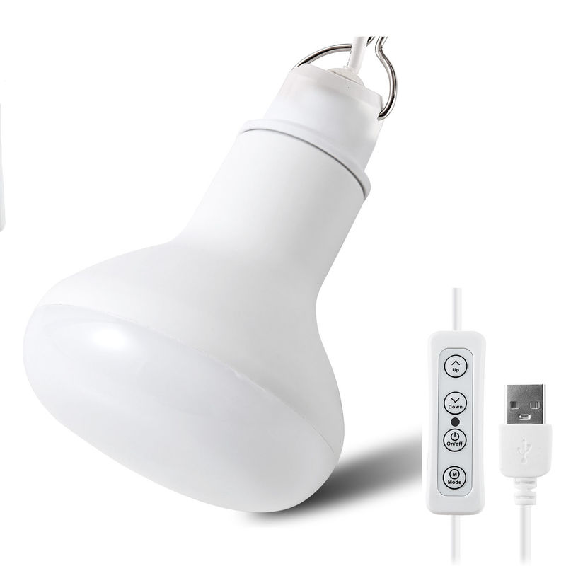 ABS PC USB LED Light Bulbs 10W With Warm White Light Color CE